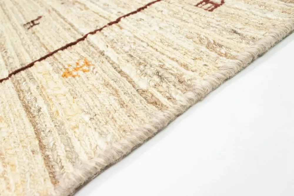 Gabbeh-teppe - persisk - 174 x 121 cm - beige