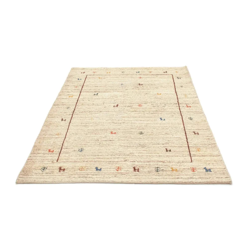 Gabbeh-teppe - persisk - 174 x 121 cm - beige