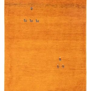 Gabbeh-teppe - persisk - 176 x 115 cm - oransje