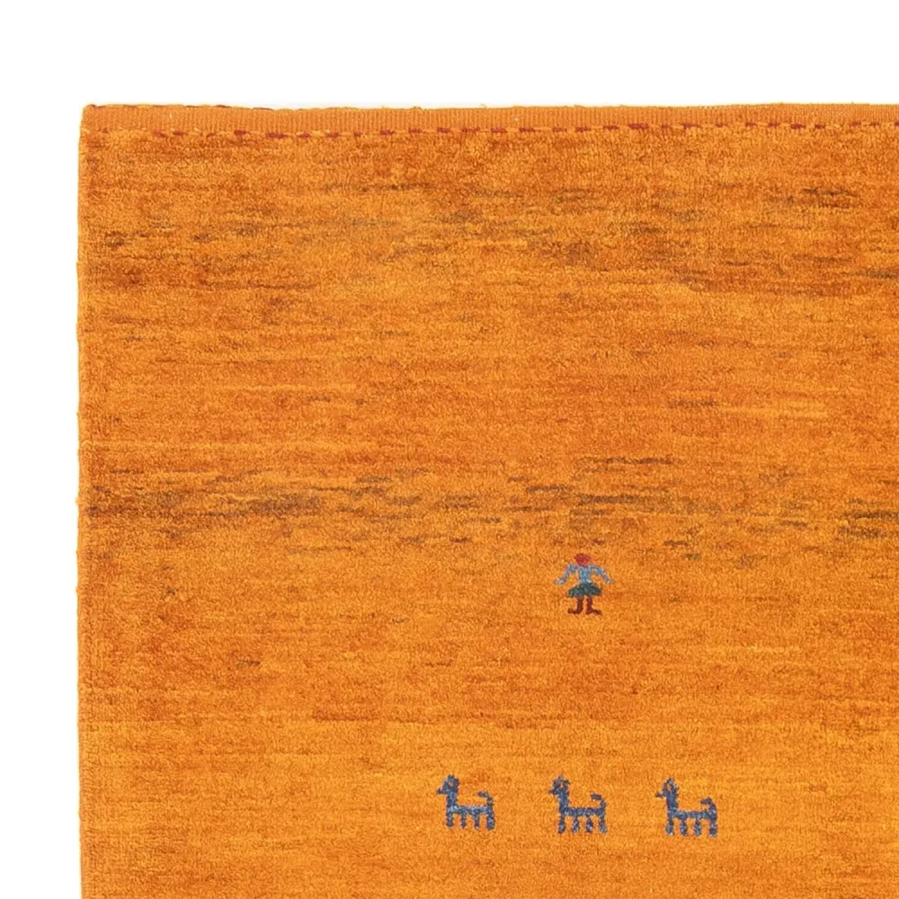 Gabbeh-teppe - persisk - 176 x 115 cm - oransje