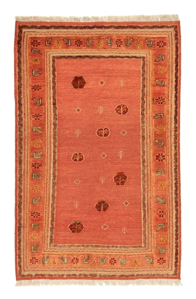Gabbeh-teppe - persisk - 176 x 115 cm - oransje