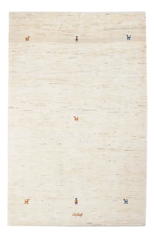 Gabbeh-teppe - persisk - 176 x 120 cm - beige
