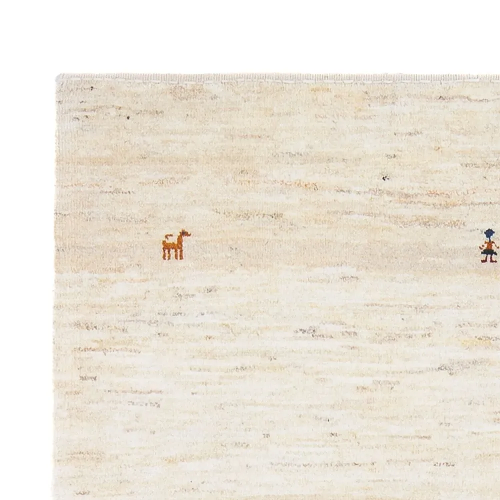 Gabbeh-teppe - persisk - 176 x 120 cm - beige