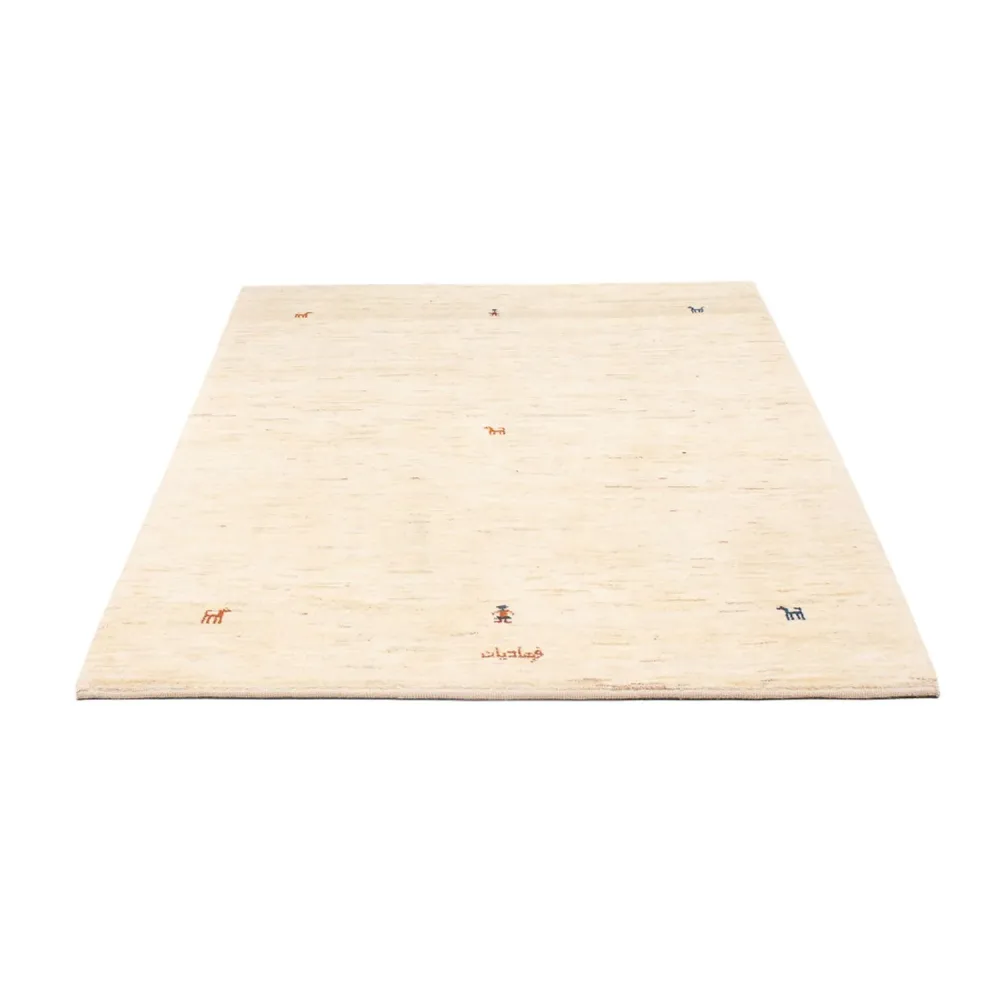 Gabbeh-teppe - persisk - 176 x 120 cm - beige