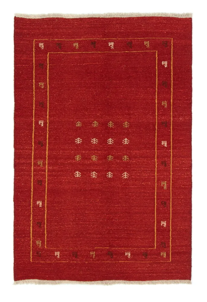 Gabbeh-teppe - persisk - 178 x 120 cm - rød