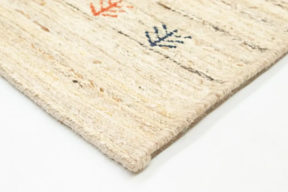 Gabbeh-teppe - persisk - 182 x 110 cm - beige