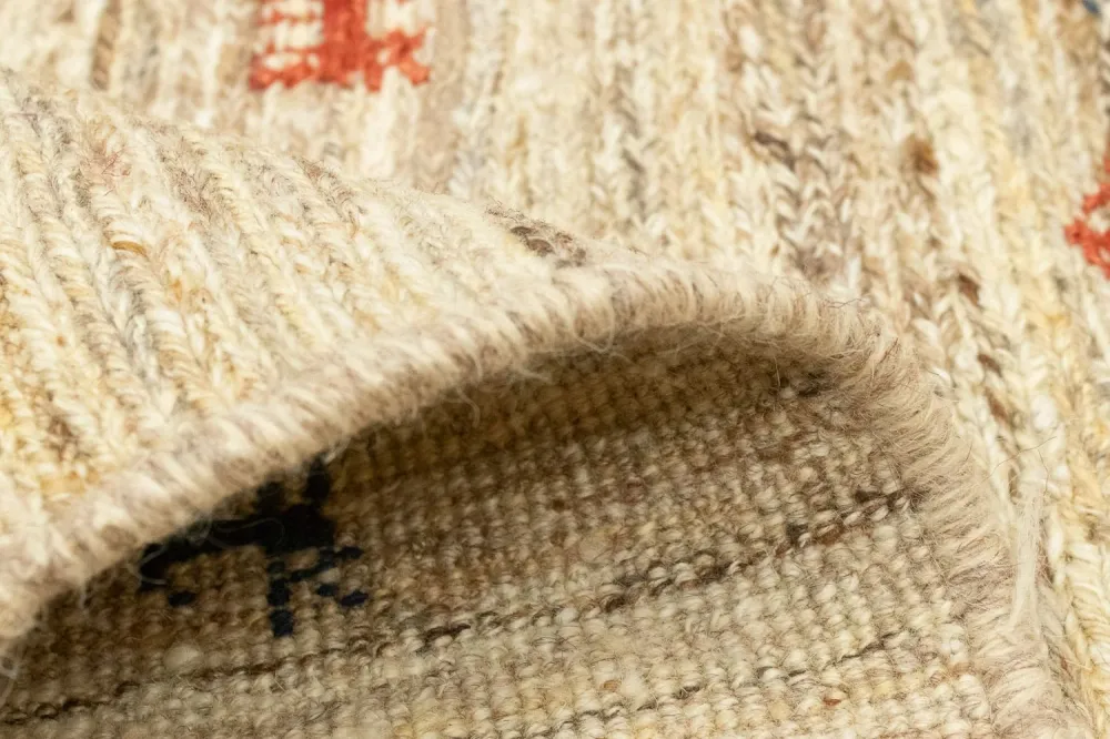 Gabbeh-teppe - persisk - 182 x 110 cm - beige