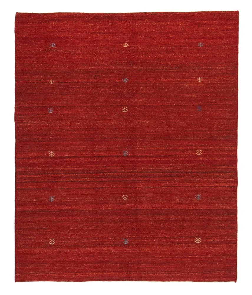 Gabbeh-teppe - persisk - 189 x 152 cm - rød