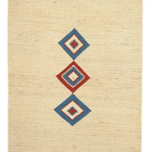 Gabbeh-teppe - persisk - 190 x 148 cm - beige