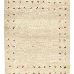 Gabbeh-teppe - persisk - 190 x 150 cm - beige