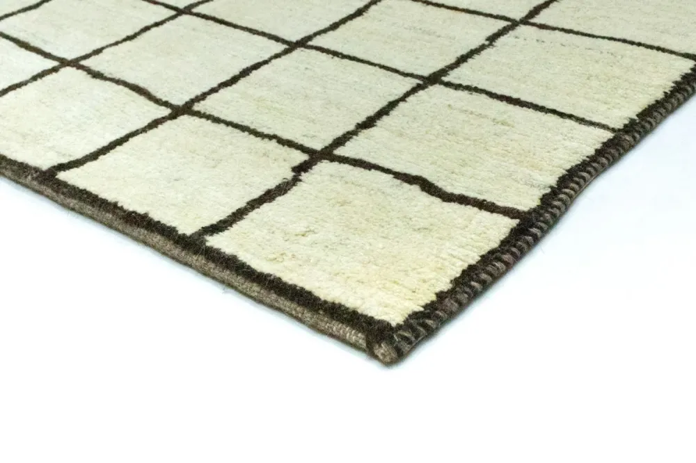 Gabbeh-teppe - persisk - 191 x 151 cm - beige