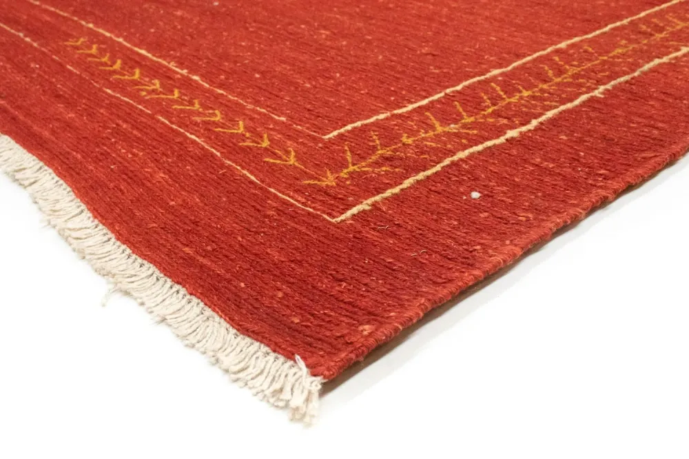 Gabbeh-teppe - persisk - 191 x 152 cm - rød