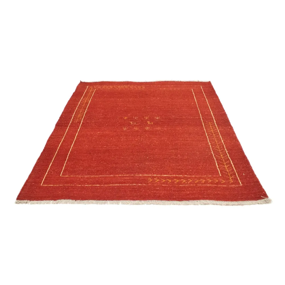 Gabbeh-teppe - persisk - 191 x 152 cm - rød