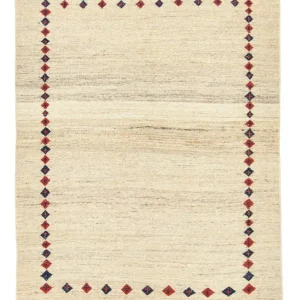 Gabbeh-teppe - persisk - 192 x 148 cm - beige