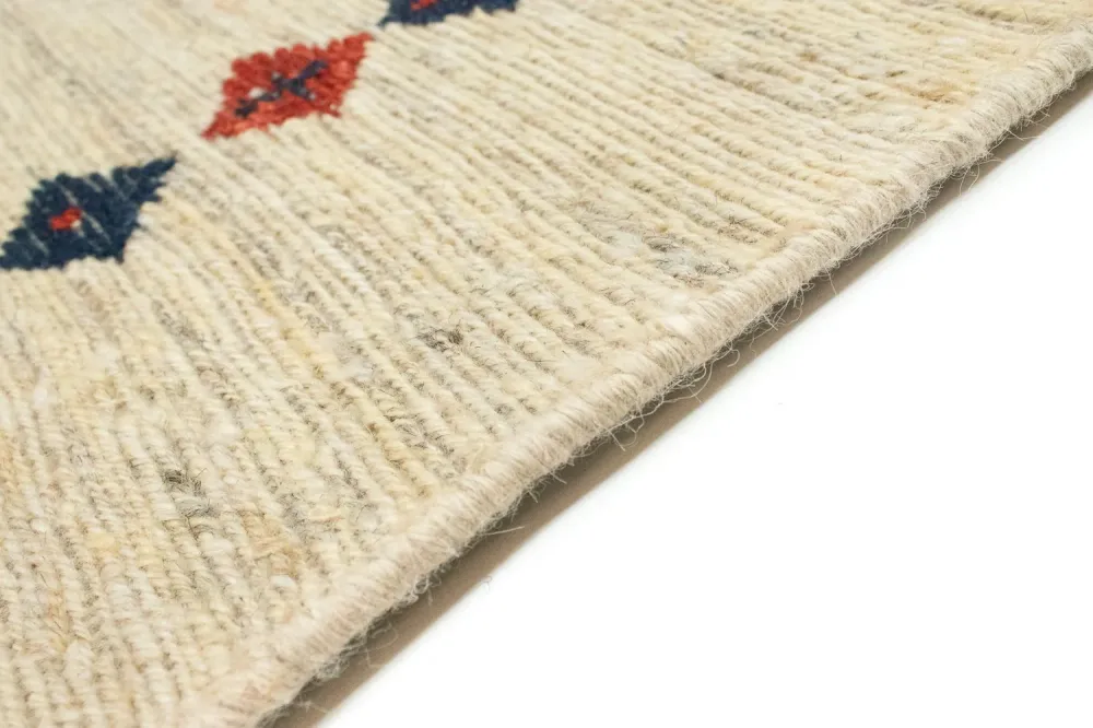 Gabbeh-teppe - persisk - 192 x 148 cm - beige
