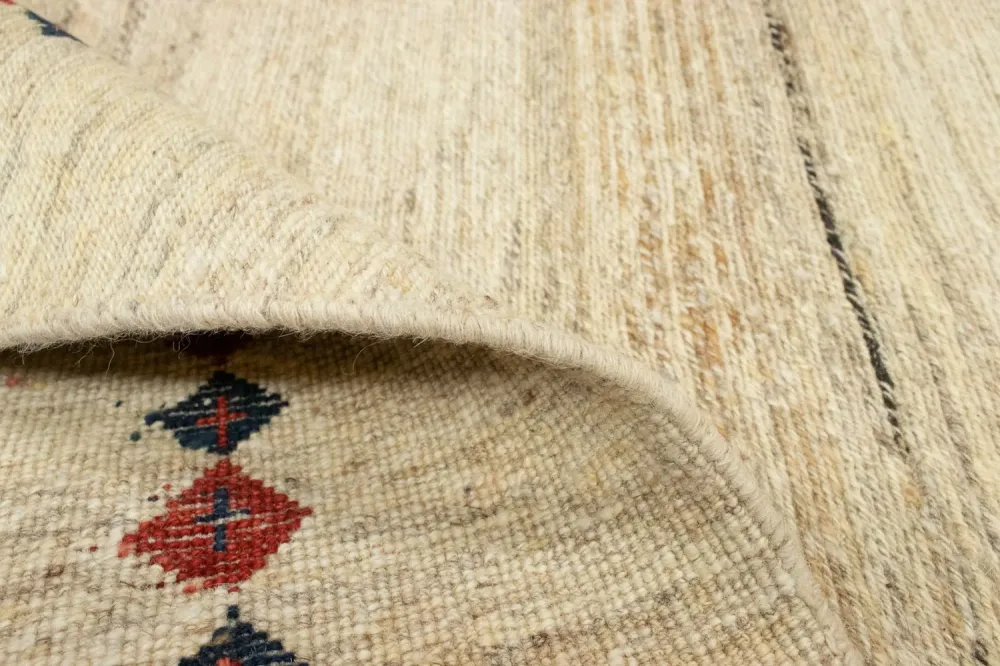 Gabbeh-teppe - persisk - 192 x 148 cm - beige