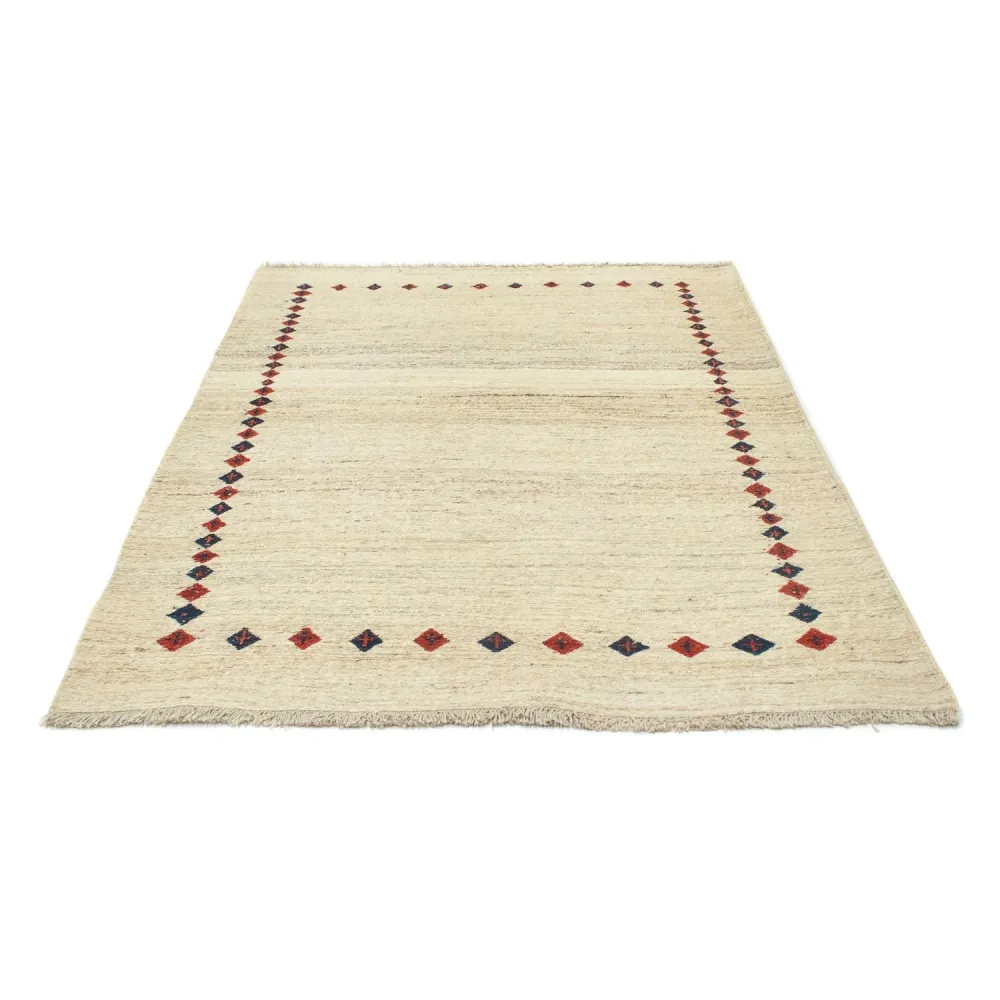 Gabbeh-teppe - persisk - 192 x 148 cm - beige