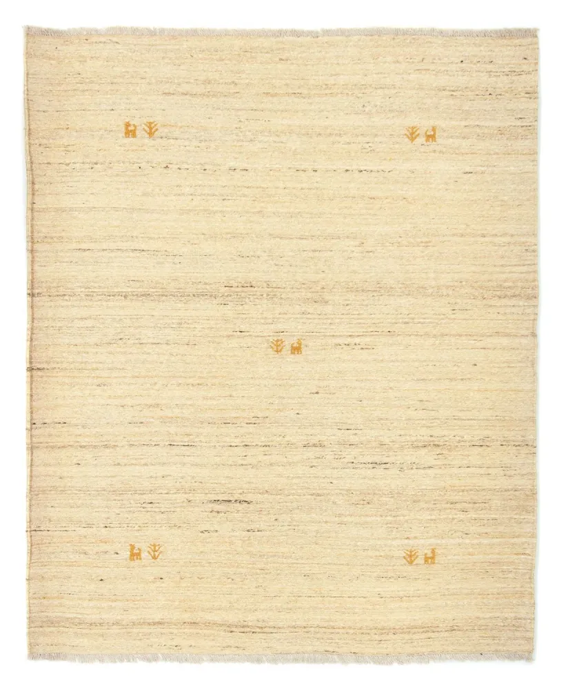 Gabbeh-teppe - persisk - 192 x 156 cm - beige