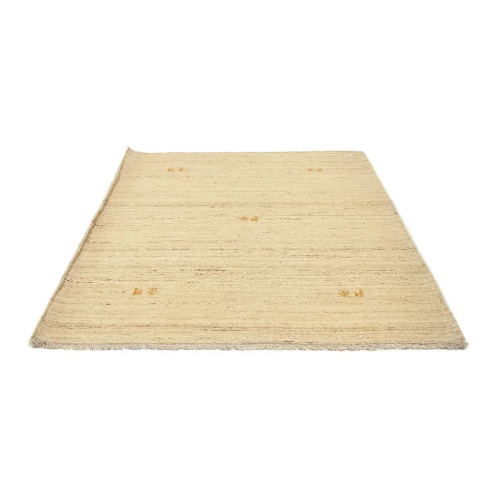 Gabbeh-teppe - persisk - 192 x 156 cm - beige