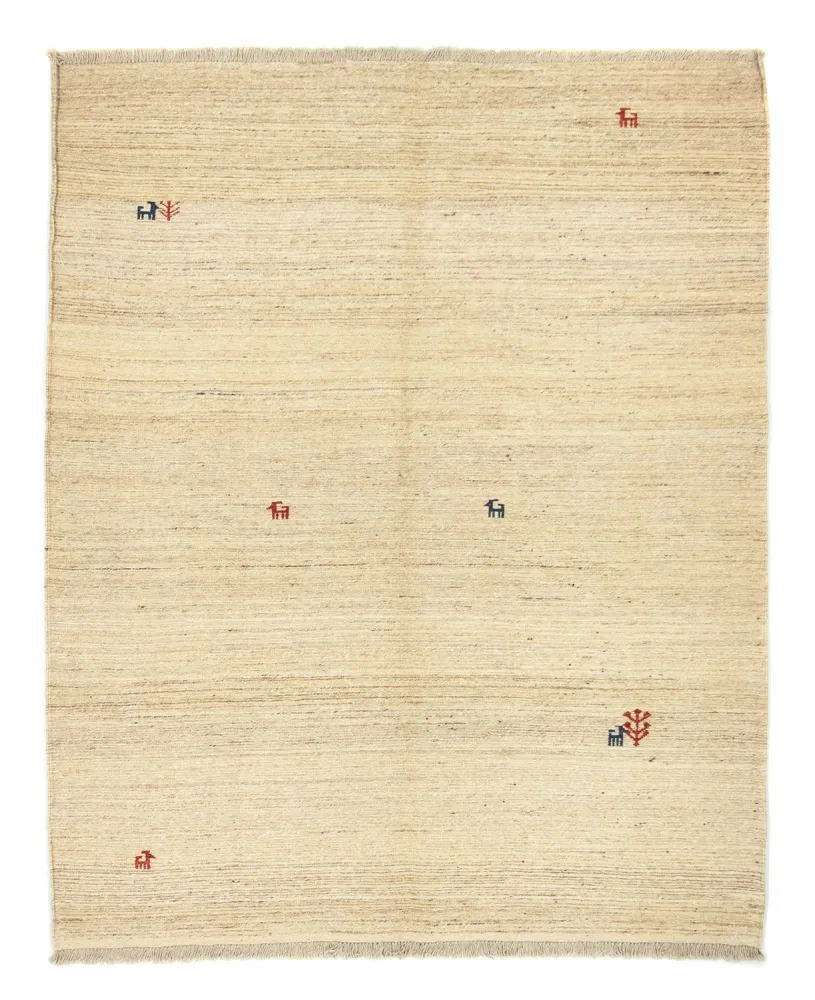 Gabbeh-teppe - persisk - 192 x 157 cm - beige