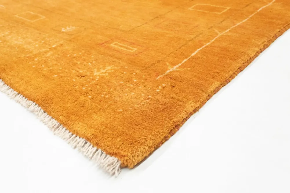 Gabbeh-teppe - persisk - 193 x 151 cm - gull