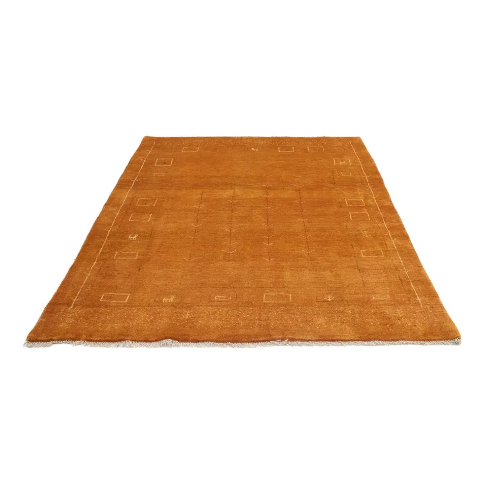 Gabbeh-teppe - persisk - 193 x 151 cm - gull