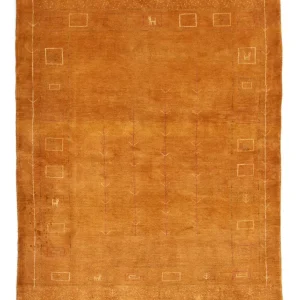 Gabbeh-teppe - persisk - 193 x 151 cm - gull