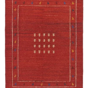 Gabbeh-teppe - persisk - 194 x 146 cm - rød