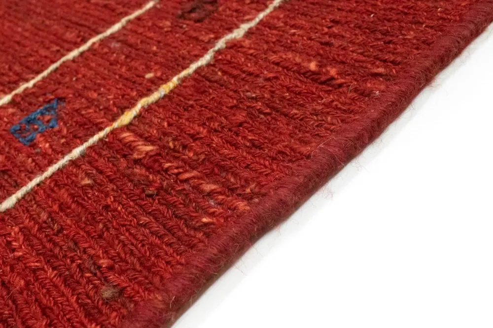 Gabbeh-teppe - persisk - 194 x 146 cm - rød