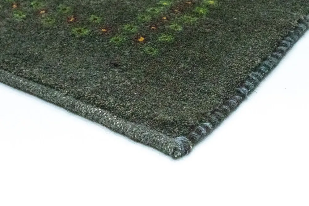 Gabbeh-teppe - persisk - 195 x 142 cm - grå