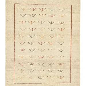 Gabbeh-teppe - persisk - 195 x 144 cm - beige