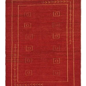 Gabbeh-teppe - persisk - 196 x 143 cm - rød