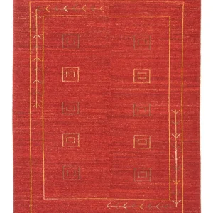 Gabbeh-teppe - persisk - 196 x 146 cm - rød