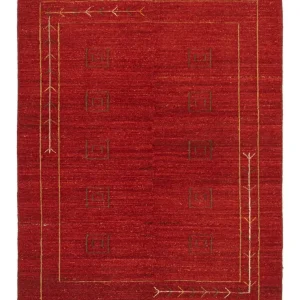 Gabbeh-teppe - persisk - 197 x 144 cm - rød