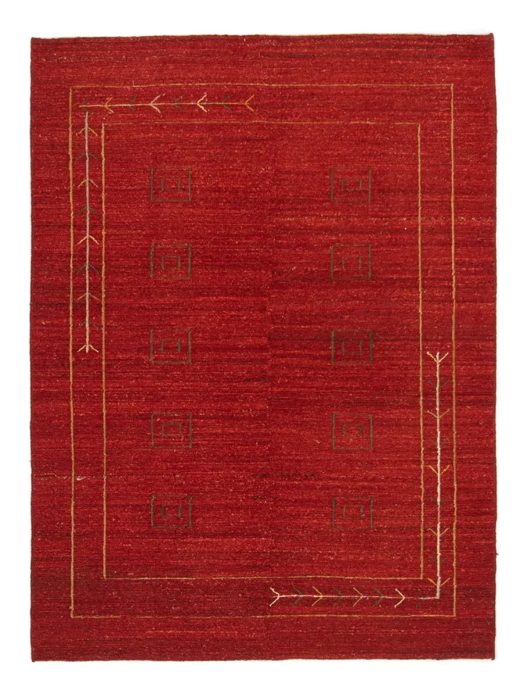 Gabbeh-teppe - persisk - 197 x 144 cm - rød