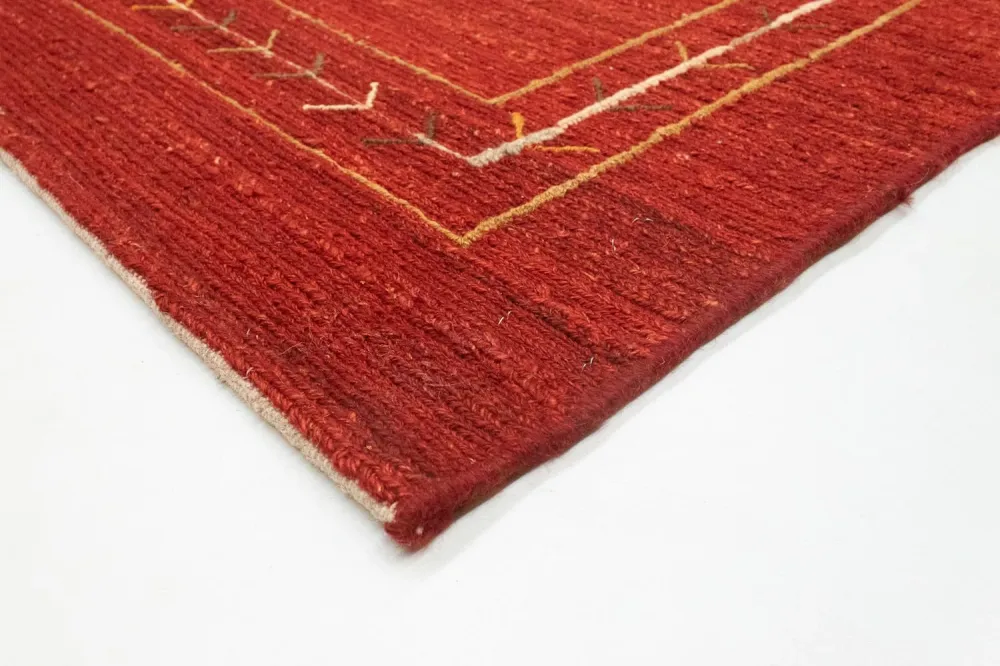 Gabbeh-teppe - persisk - 197 x 144 cm - rød