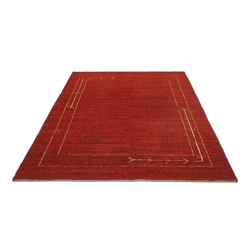 Gabbeh-teppe - persisk - 197 x 144 cm - rød