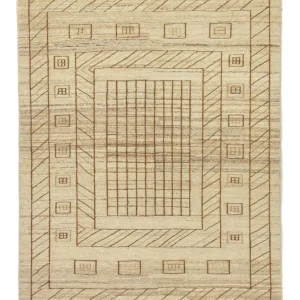 Gabbeh-teppe - persisk - 198 x 141 cm - flerfarget