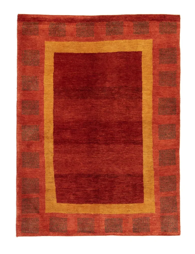 Gabbeh-teppe - persisk - 198 x 147 cm - rød