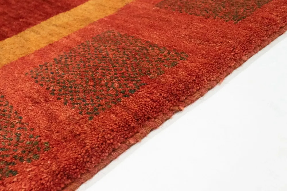Gabbeh-teppe - persisk - 198 x 147 cm - rød