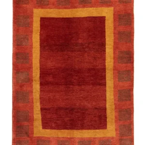 Gabbeh-teppe - persisk - 198 x 147 cm - rød