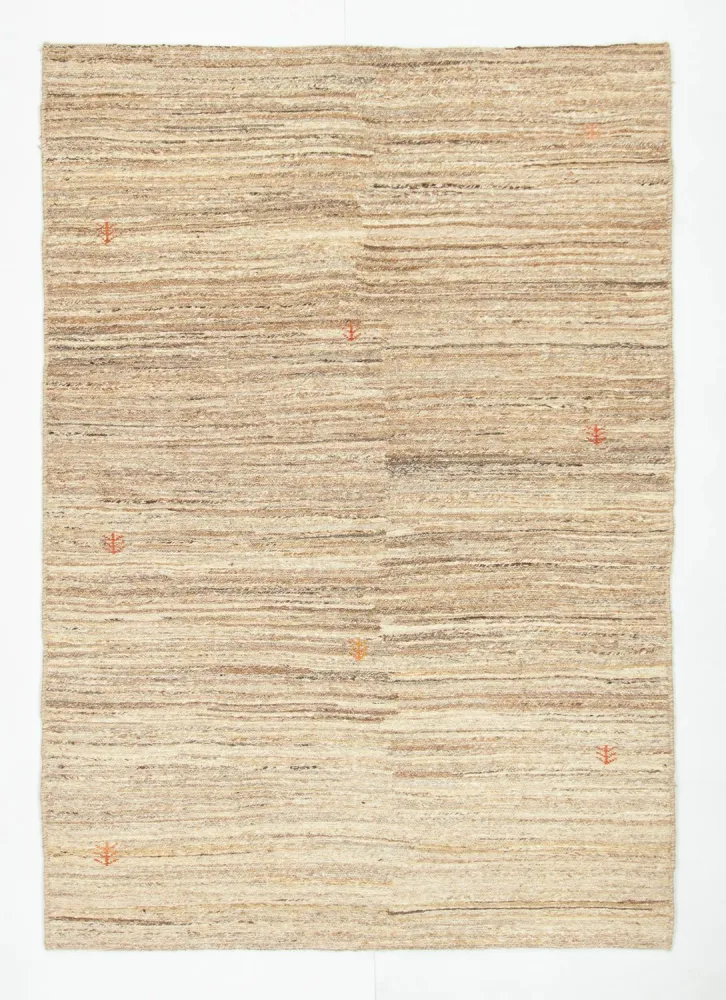 Gabbeh-teppe - persisk - 200 x 136 cm - beige