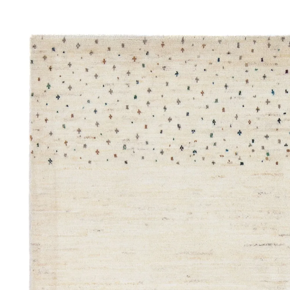 Gabbeh-teppe - persisk - 200 x 150 cm - lysegrå