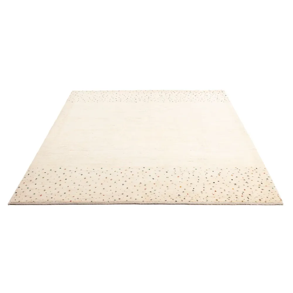 Gabbeh-teppe - persisk - 200 x 150 cm - lysegrå