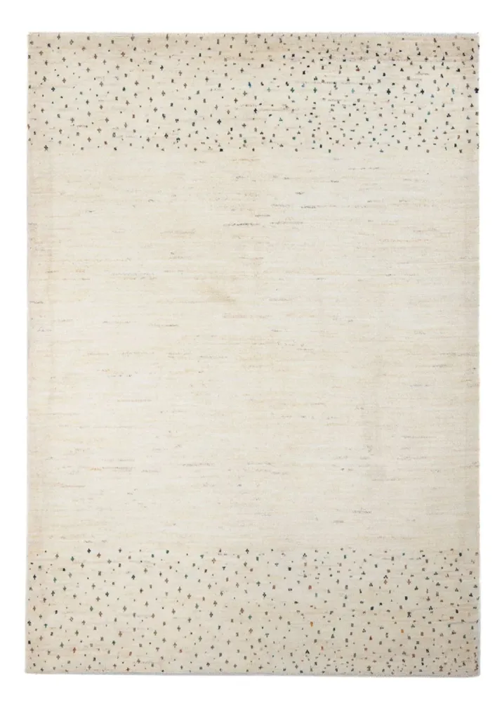Gabbeh-teppe - persisk - 200 x 150 cm - lysegrå