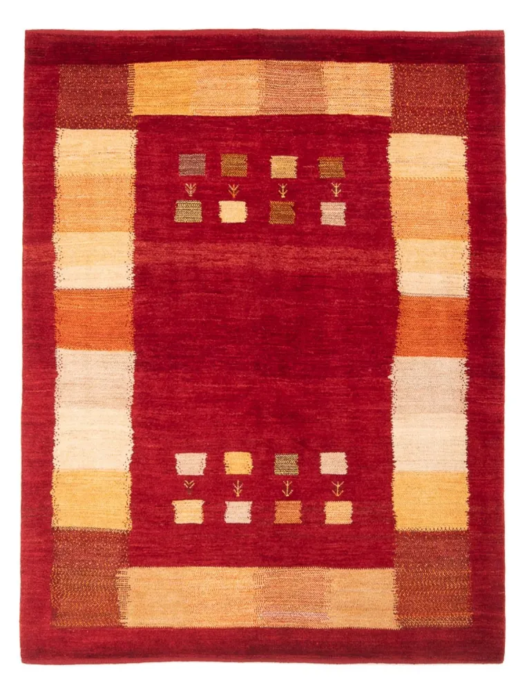 Gabbeh-teppe - persisk - 200 x 158 cm - flerfarget