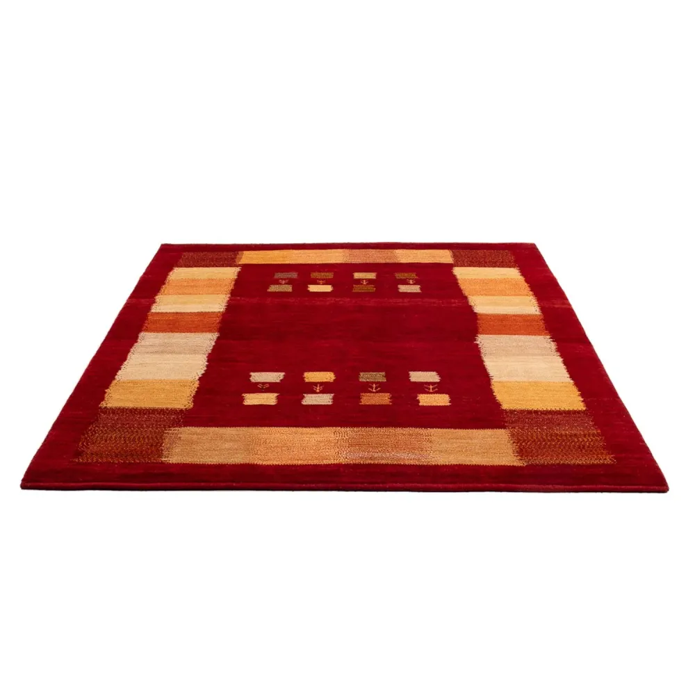 Gabbeh-teppe - persisk - 200 x 158 cm - flerfarget