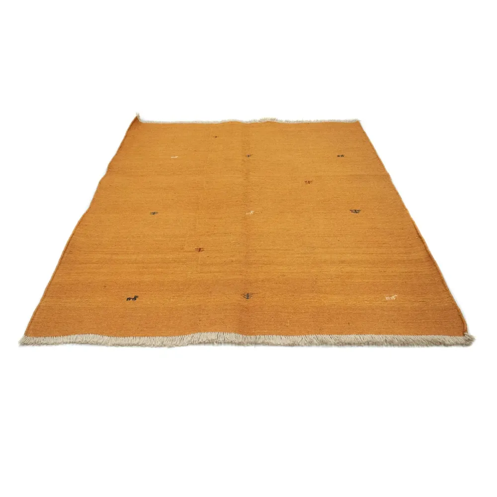Gabbeh-teppe - persisk - 200 x 160 cm - gull