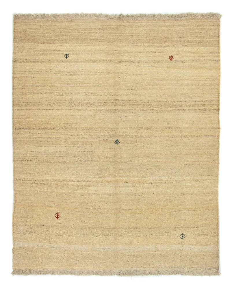Gabbeh-teppe - persisk - 200 x 164 cm - beige