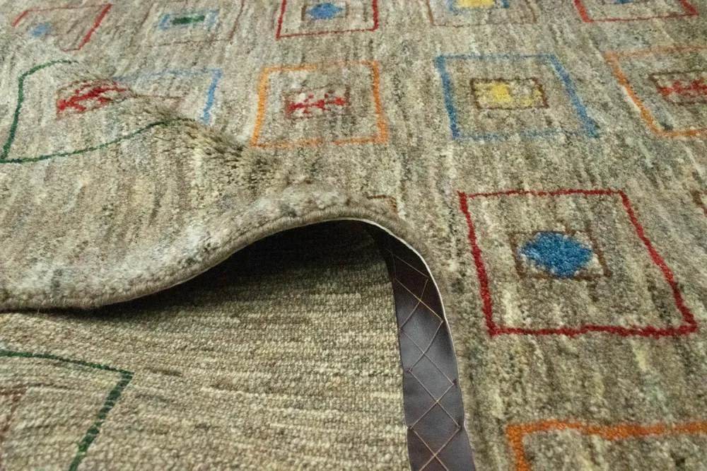 Gabbeh-teppe - persisk - 206 x 154 cm - flerfarget